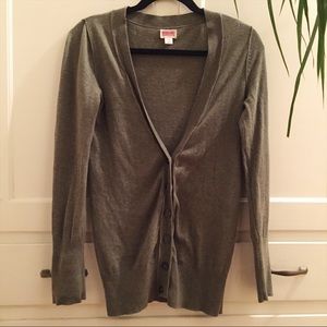 Mossimo Supply Co. Olive Green Cardigan